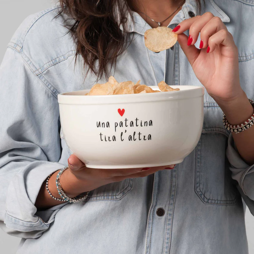 INSALATIERA UNA PATATINA  TIRA L’ALTRA 20cm - 10010916