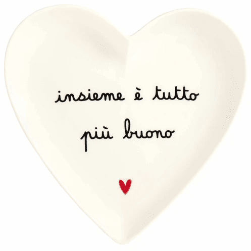 SET 2 PIATTI CUORE 18CM INSIEME E' TUTTO PIU' BUONO - 10011051