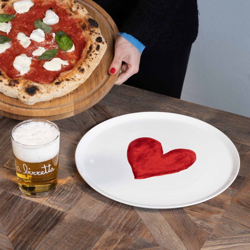 PIATTO PIZZA CUORE ACQUERELLO nuova forma - 10011132