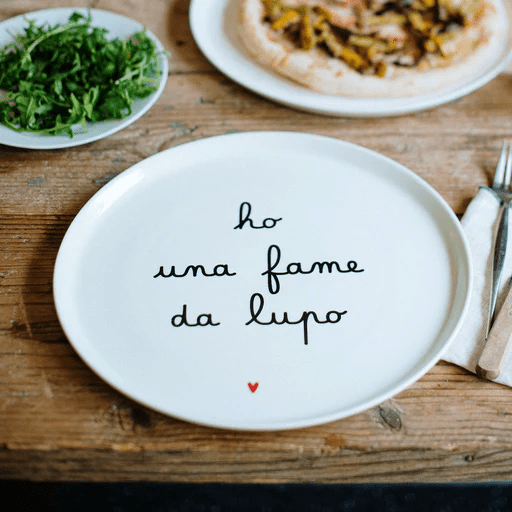 PIATTO PIZZA HO UNA FAME DA LUPO - 10011136 PIATTO PIZZA HO UNA FAME DA LUPO - 10011136