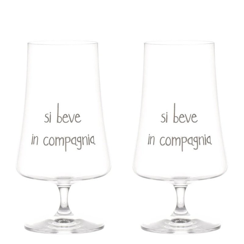 SET 2 CALICI SI BEVE IN COMPAGNIA 55CL - 10011532