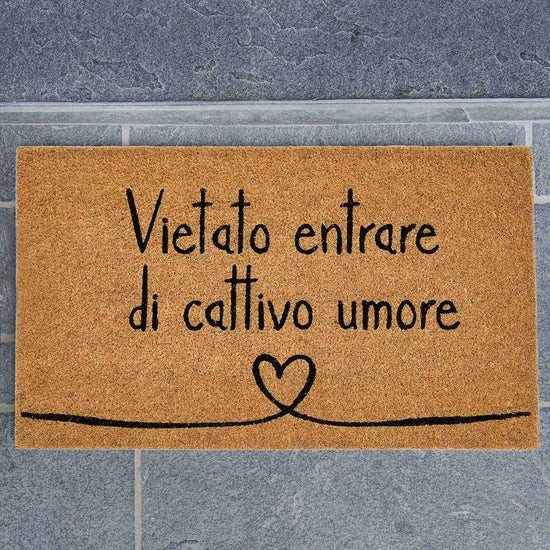 ZERBINO VIETATO ENTRARE DI CATTIVO UMORE - 10011651