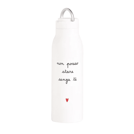 BORRACCIA TERMICA 0.5L NON POSSO STARE SENZA TE' - 10011706