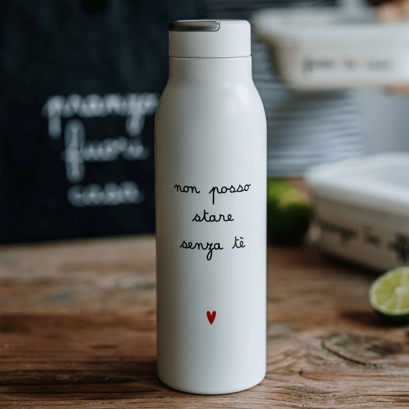 BORRACCIA TERMICA 0.5L NON POSSO STARE SENZA TE' - 10011706