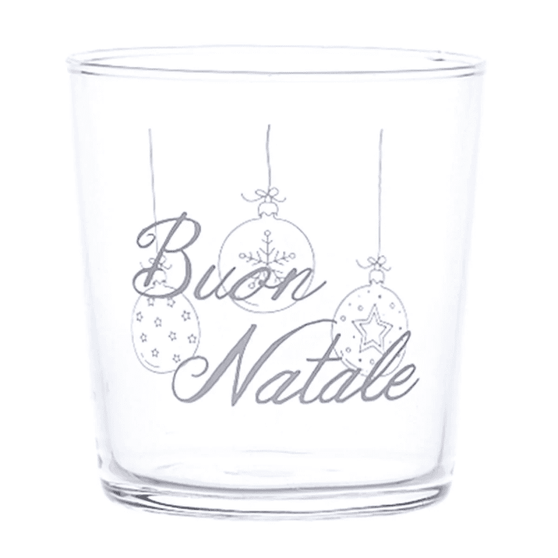 SET 6 BICCHIERI PALLINE Buon NATALE 35.CL - 10011803 SET 6 BICCHIERI PALLINE Buon NATALE 35.CL - 10011803