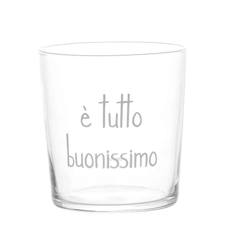 Set 6 Bicchieri acqua E' tutto buonissimo - 10011814 Set 6 Bicchieri acqua E' tutto buonissimo - 10011814