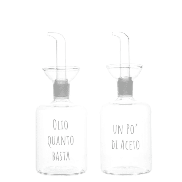 SET 2 BOTTIGLIE 250ML OLIO QUANTO BASTA -UN PO' ACETO - 10012337
