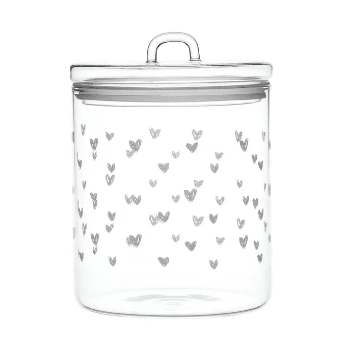 BARATTOLO IN VETRO  CUORI - 10012359