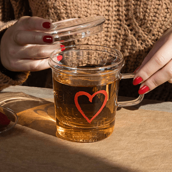 TISANIERA CUORE GRAFFITI ROSSO - 10012417