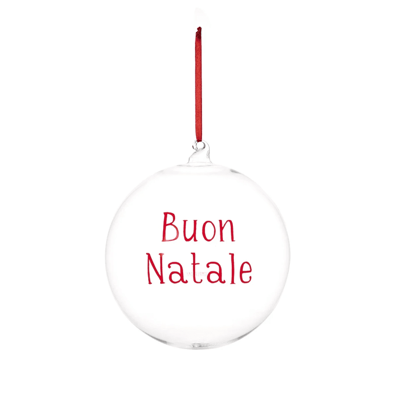 PALLINA 20CM BUON NATALE ROSSO - 10012723 PALLINA 20CM BUON NATALE ROSSO - 10012723