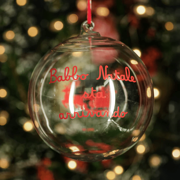 PALLINA 15CM BABBO NATALE STA ARRIVANDO - 10012766 PALLINA 15CM BABBO NATALE STA ARRIVANDO - 10012766