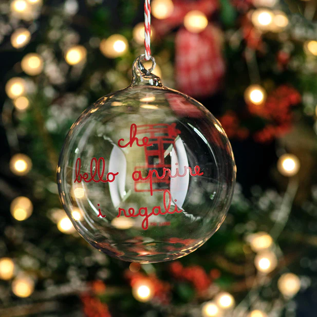 PALLINA 12CM CHE BELLO APRIRE I REGALI ROSSO - 10012777 PALLINA 12CM CHE BELLO APRIRE I REGALI ROSSO - 10012777