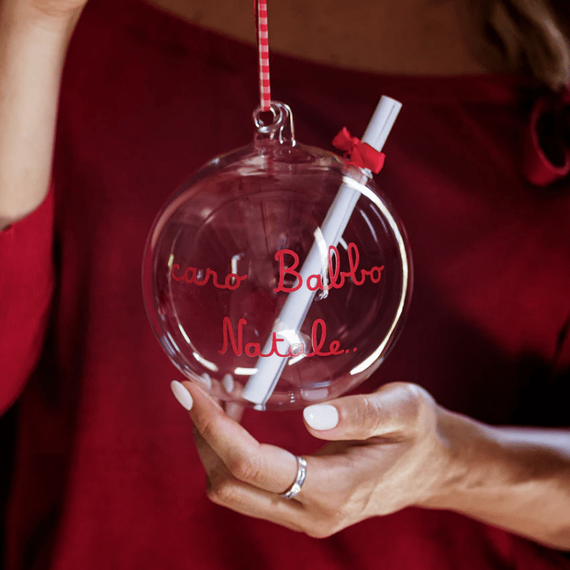 PALLINA 12CM CARO BABBO LETTERA - 10012782 PALLINA 12CM CARO BABBO LETTERA - 10012782