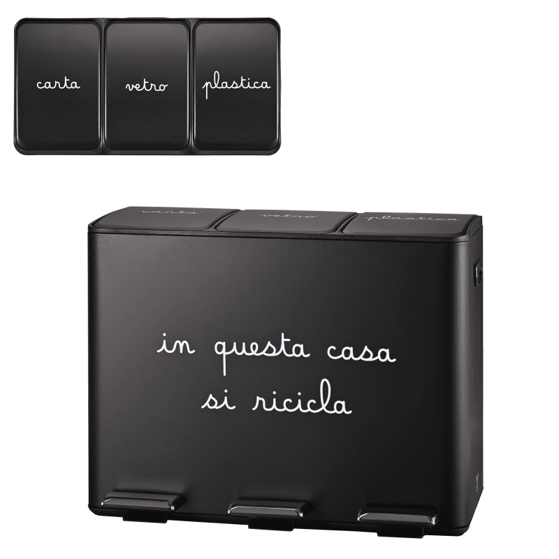 PATTUMIERA  IN QUESTA CASA SI RICICLA NERA - 10012851