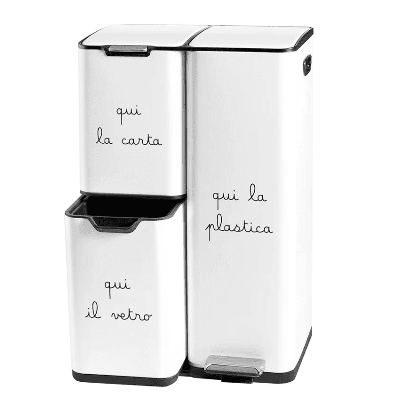 PATTUMIERA CARTA PLASTICA VETRO BIANCA - 10012872