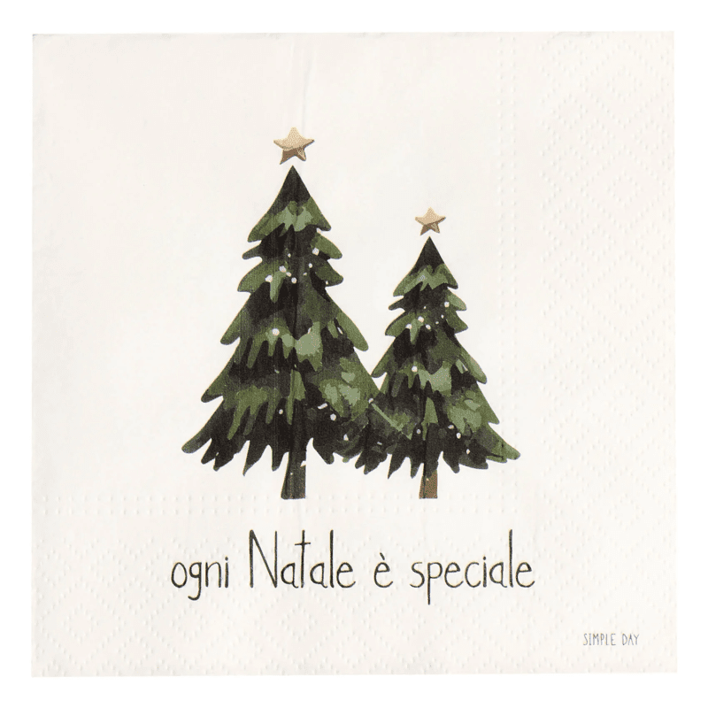 SET 20 TOVAGLIOLII CARTA OGNI NATALE E' SPECIALE 33X33CM - 10013501 SET 20 TOVAGLIOLII CARTA OGNI NATALE E' SPECIALE 33X33CM - 10013501