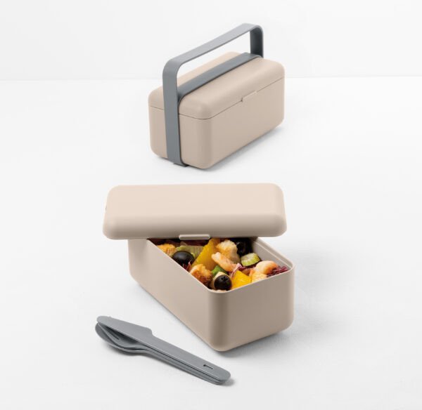 LUNCHBOX BAULETTO COLORE MOKA GREY UNA PORZIONE MISURA S - lu001-000001-319