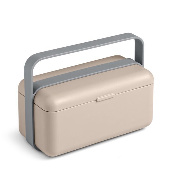 LUNCHBOX BAULETTO COLORE MOKA GREY UNA PORZIONE MISURA S - lu001-000001-319
