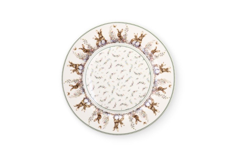 Set Piatto Torta con Paletta Rabbit Pepen in Porcellana - bgq260201a