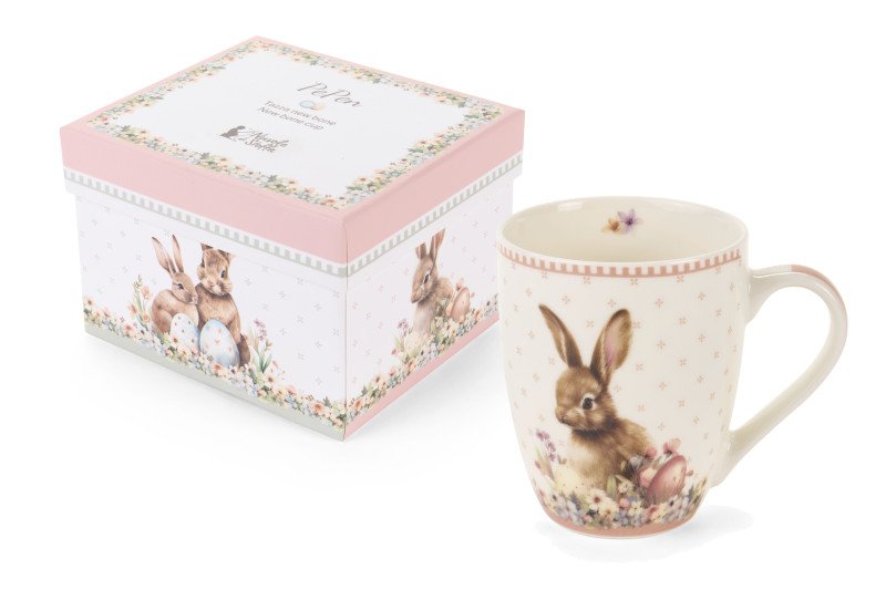 Tazza Mug Rabbit Pepen Rosa in Porcellana - bgq260203a