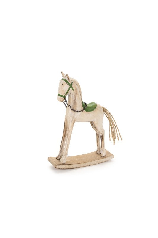 DECO LEGNO CAVALLLO H 20.5 CM - cdh240820a