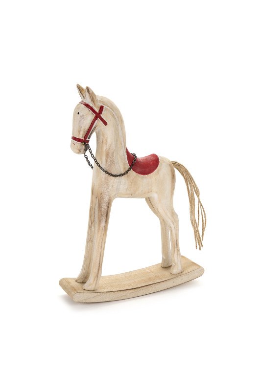 DECO LEGNO CAVALLLO H 27.5 CM - cdh240820b