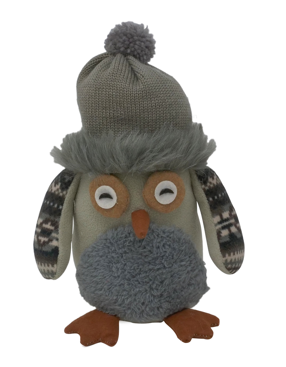 GUFO CAPPELLO GRIGIO H 40 CM - dps19656b