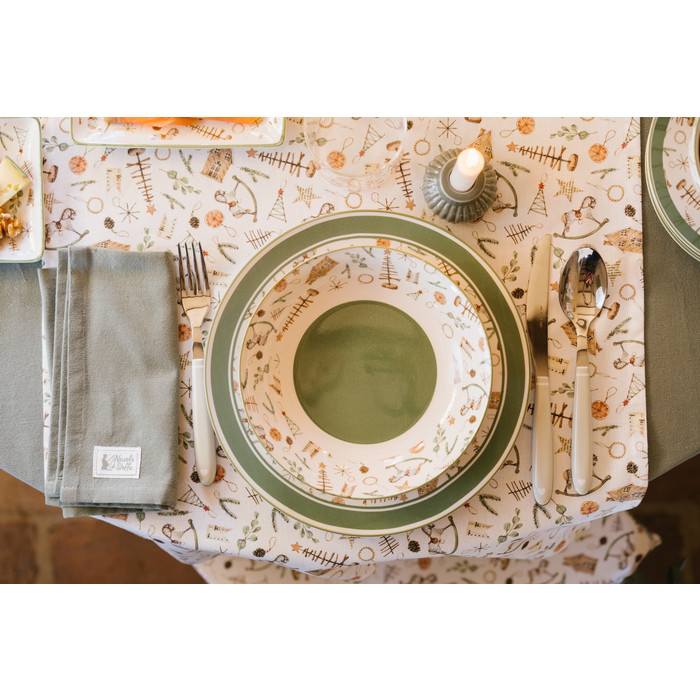 SET 18 PIATTI PORCELLANA RICORDI 27-19-20 CM - hgo241101a SET 18 PIATTI PORCELLANA RICORDI 27-19-20 CM - hgo241101a