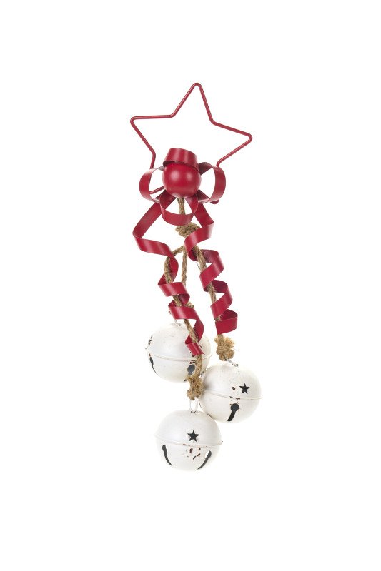 Stella Rossa Con Jingle Bell - hs251802a