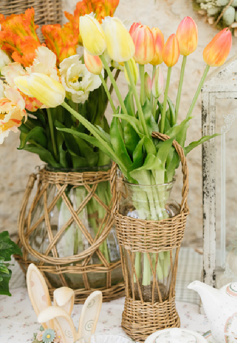 Dama in Vetro con Intreccio in Vimin - llg260211a