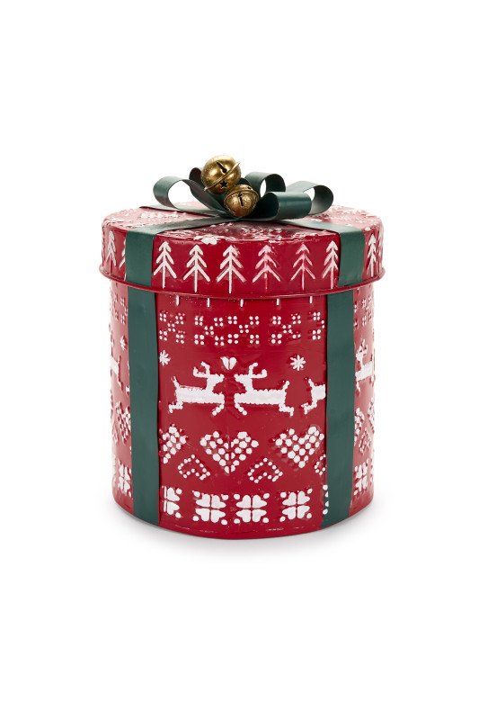 DECORAZIONE METALLO PACCHETTO REGALO H 24 CM - mbf240902a