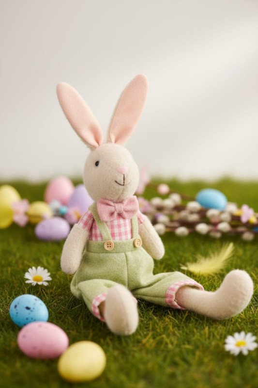 Coniglio Bretelle Verde - shf260209a