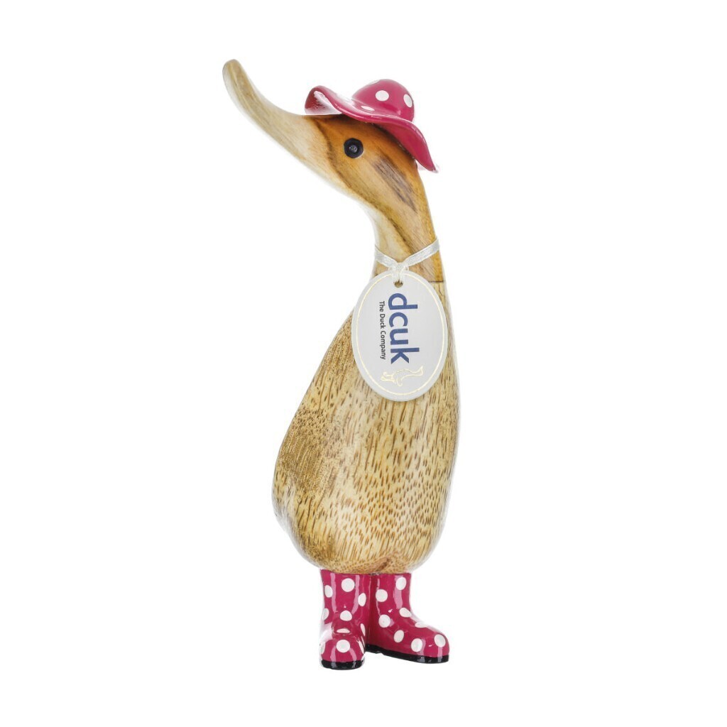 "Duckling" Finitura Naturale con Cappello e Stivali a Pois - d3sh/rosa