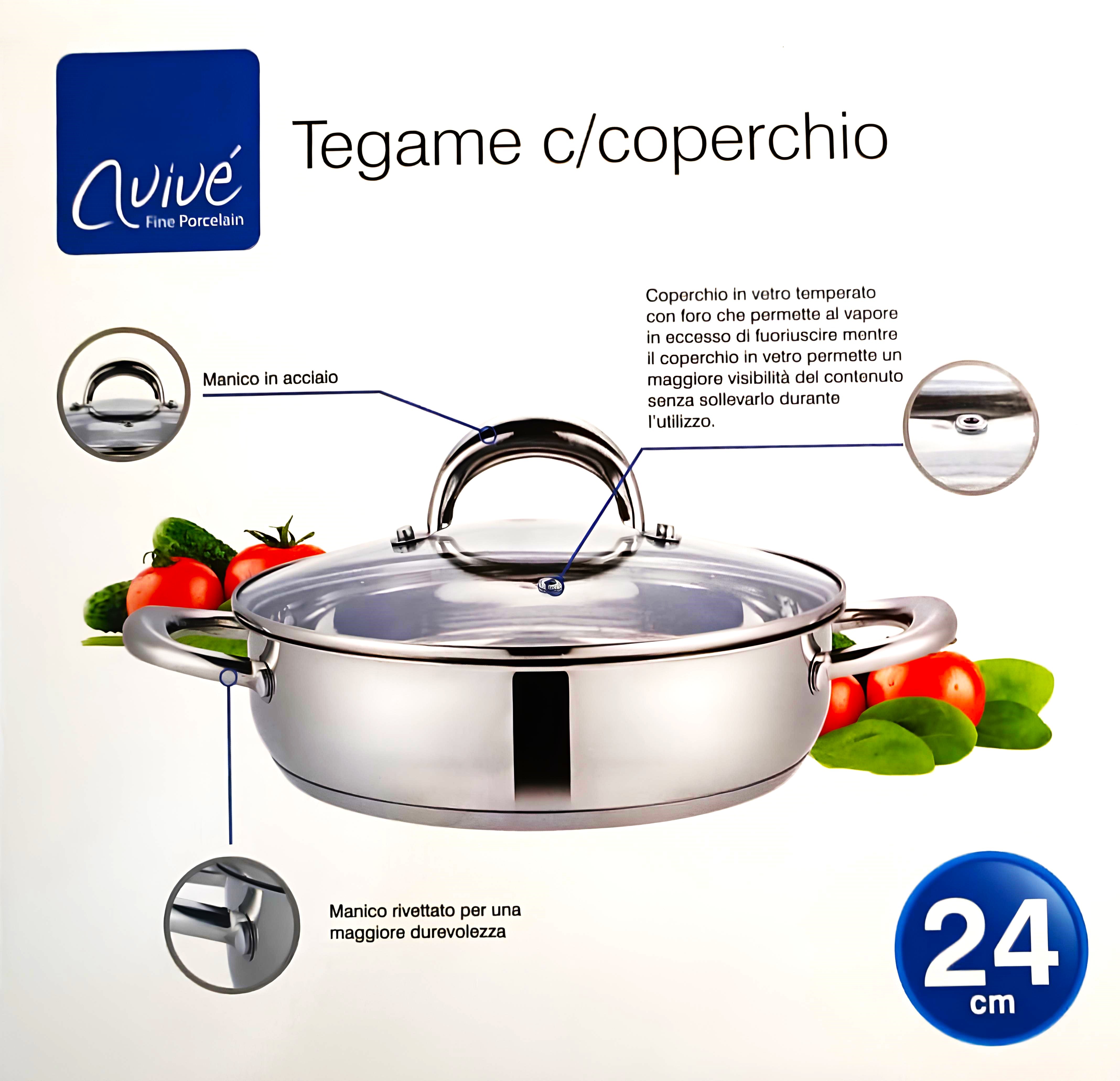 Special kitchen tegame con coperchio 24cm - av071