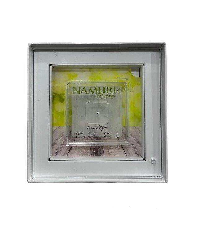 Diamante Naturale in Blister 0,04 ct con Cornice in Plexiglass - nd04gvs