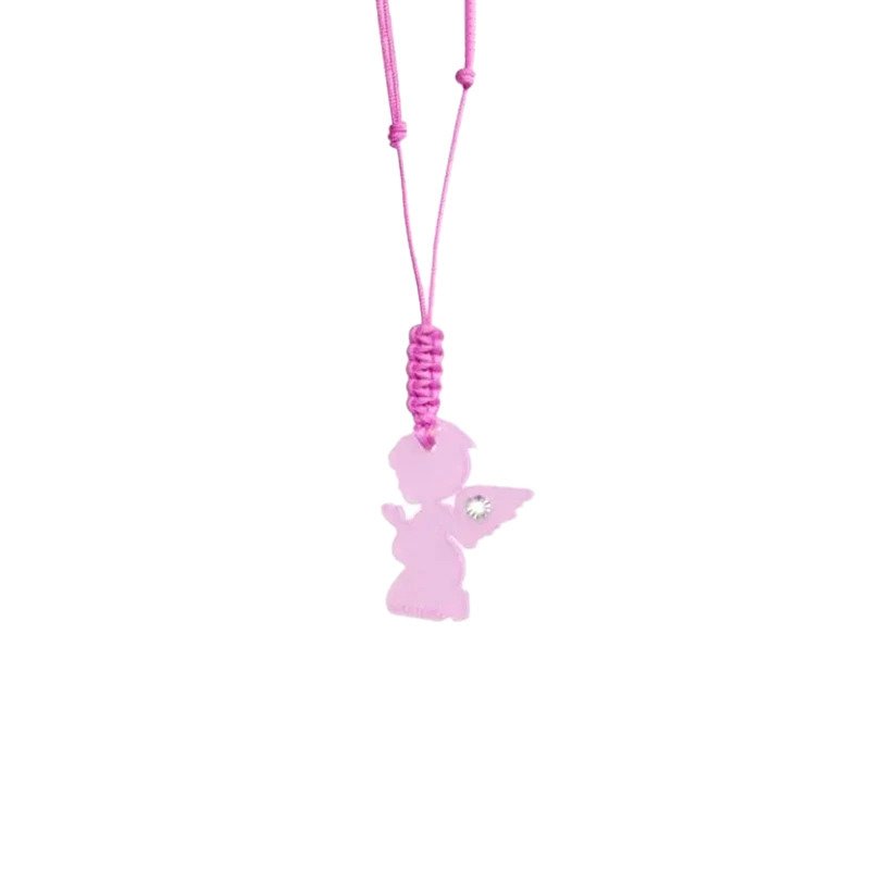 Blister Namuri Baby con Pendente Angelo Rosa e Diamante 0,03 ct - npxj-ar03