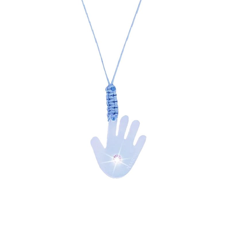 Blister Namuri Baby con Pendente Manina Celeste e Diamante 0,03 ct - npxj-mc03