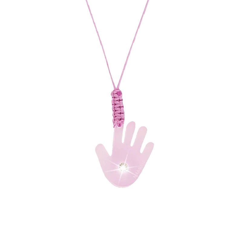 Blister Namuri Baby con Pendente Manina Rosa e Diamante 0,03 ct - npxj-mr03