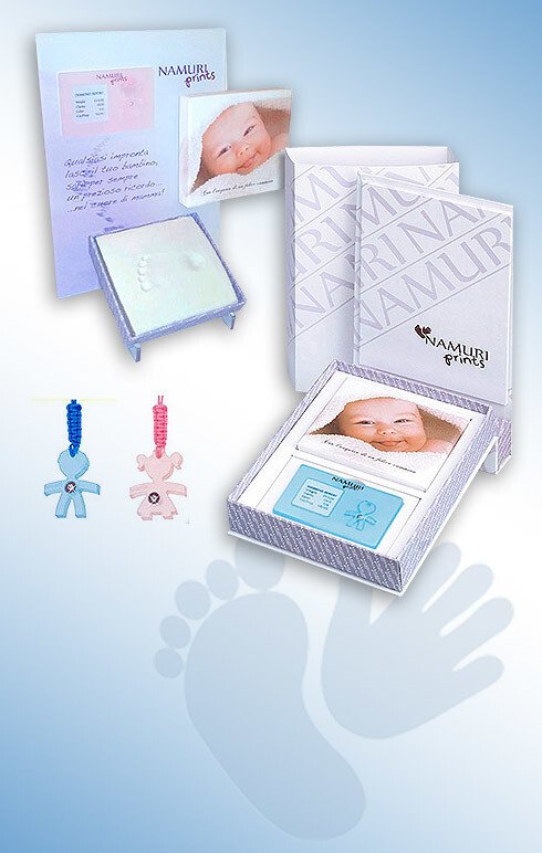 Blister Namuri Baby con Pendente Manina Rosa e Diamante 0,03 ct - npxj-mr03