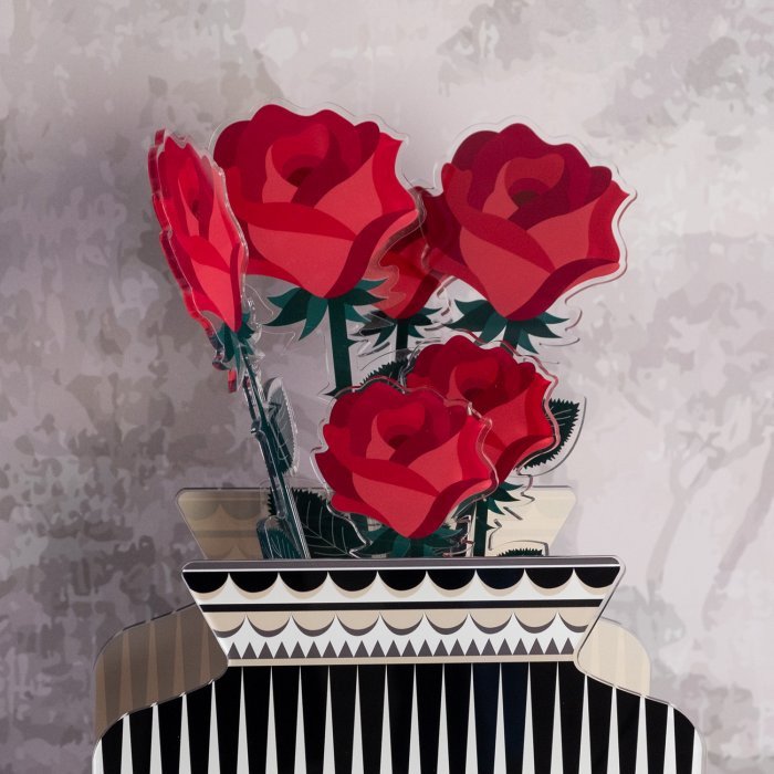 FIORE ROSA GRANDE  FUNNY FLOWERS - 0439585 FIORE ROSA GRANDE  FUNNY FLOWERS - 0439585