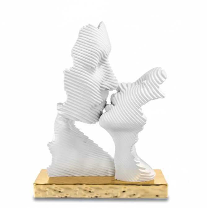 Scultura "Bacio Stilizzato" - me2691/1or