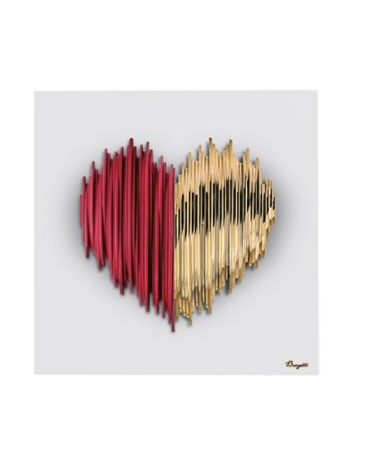 Quadro "Cuore Materico" - me2692/1bi-ro