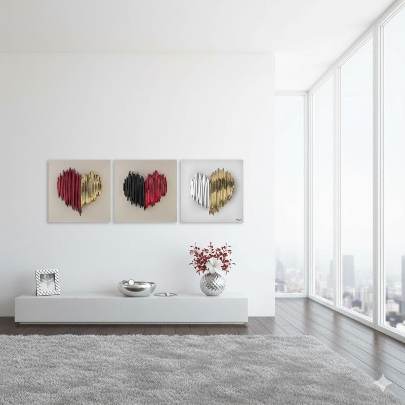 Quadro Scultura "Cuore Supreme" - me2692/2bi-ro