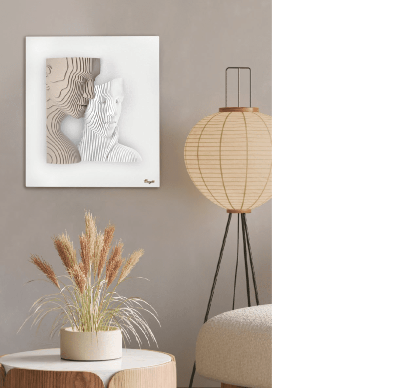 Quadro Scultura "Sinfonia di Volti" - me2693/2bi