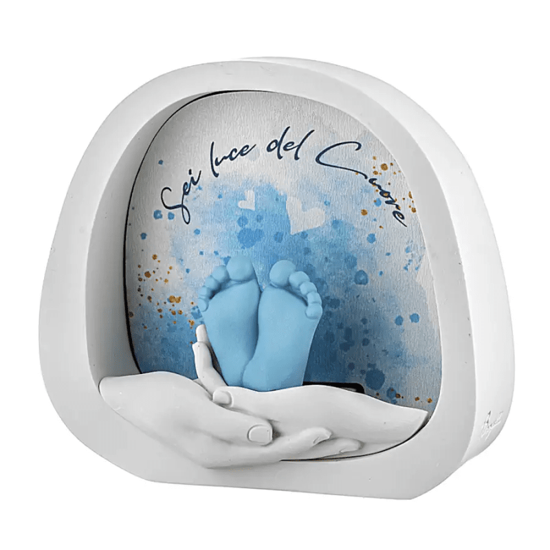 Mani con piedini e luce  celeste - me2729/ce