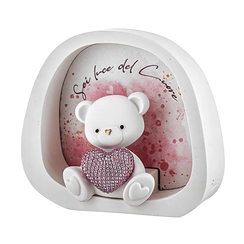 Orsetto luce scatolina rosa - me2730/ro
