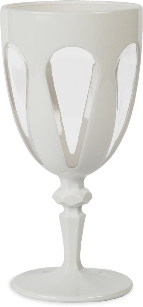 Set 6 bicchiere vino  bianco e trasparente - agwi-col02