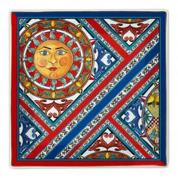 Svuotatasche grande in porcellana dal design moderno ed elegante - str3-sol01