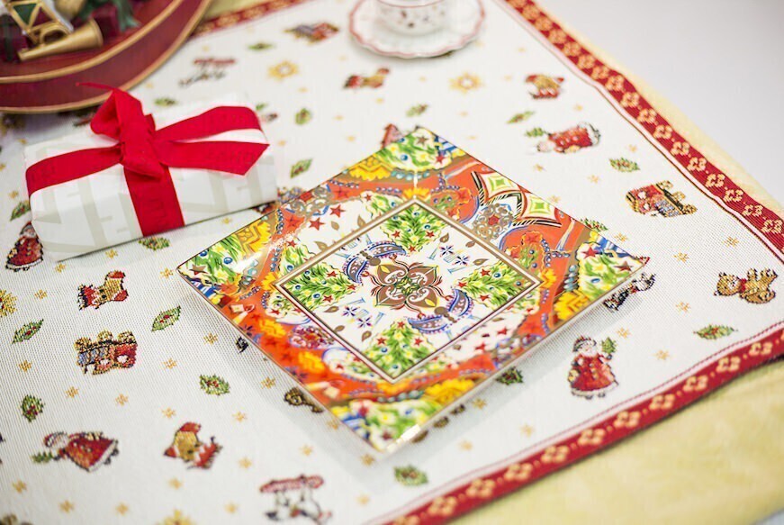 Svuotatasche quadro - cosy xmas oro - tray1-xma01