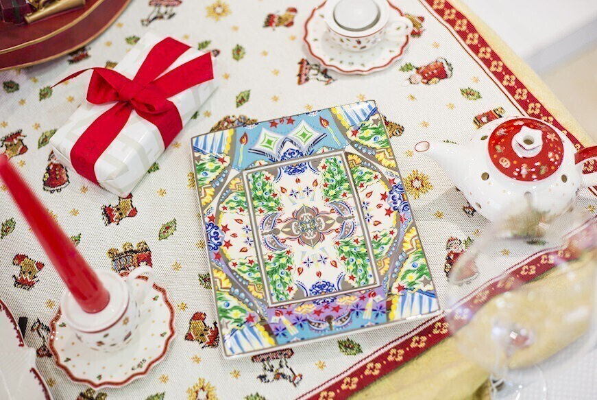 Svuotatasche rettangolare - cosy xmas - tray2-xma02